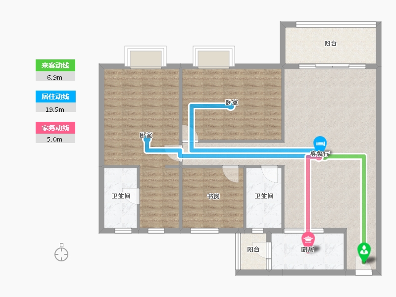 广东省-江门市-新会玉圭园-117.13-户型库-动静线