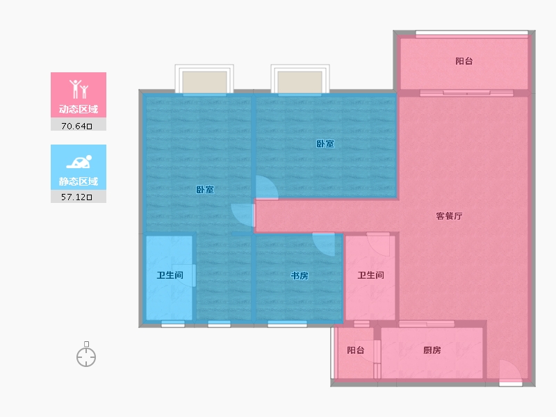 广东省-江门市-新会玉圭园-117.13-户型库-动静分区