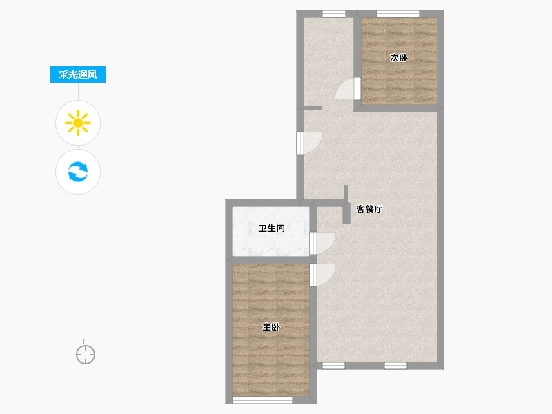 吉林省-长春市-兴泰东郡.天著-69.82-户型库-采光通风