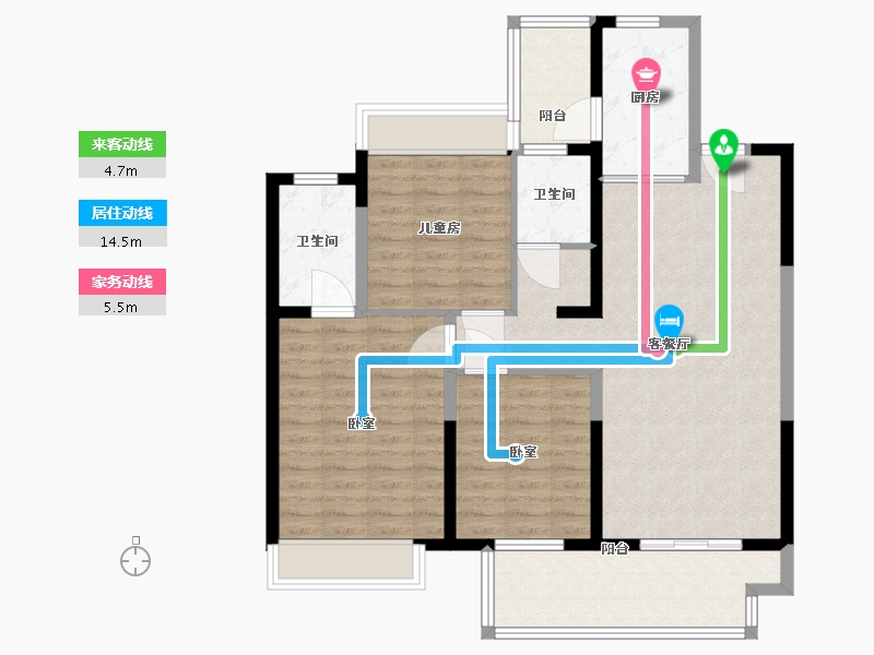 江苏省-镇江市-中企·檀悦名居-100.01-户型库-动静线