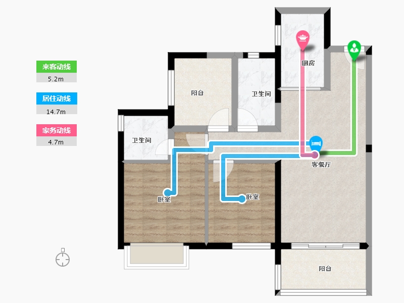 广东省-佛山市-保利中交大都汇-74.99-户型库-动静线