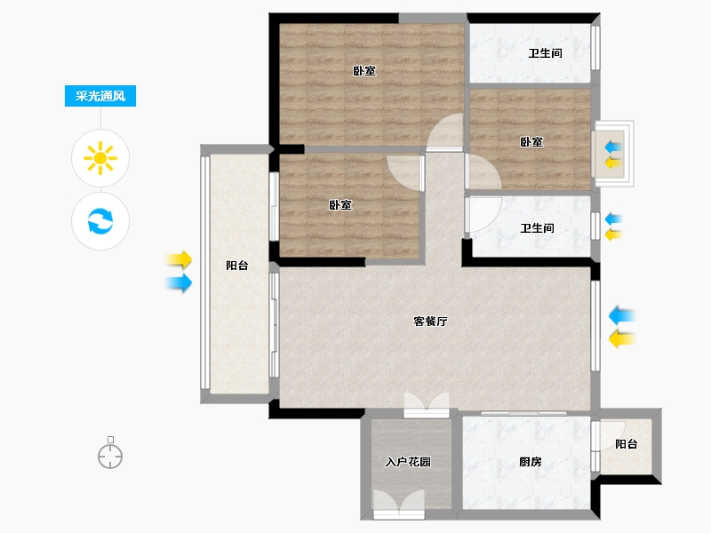 广东省-广州市-悦江上品-99.00-户型库-采光通风