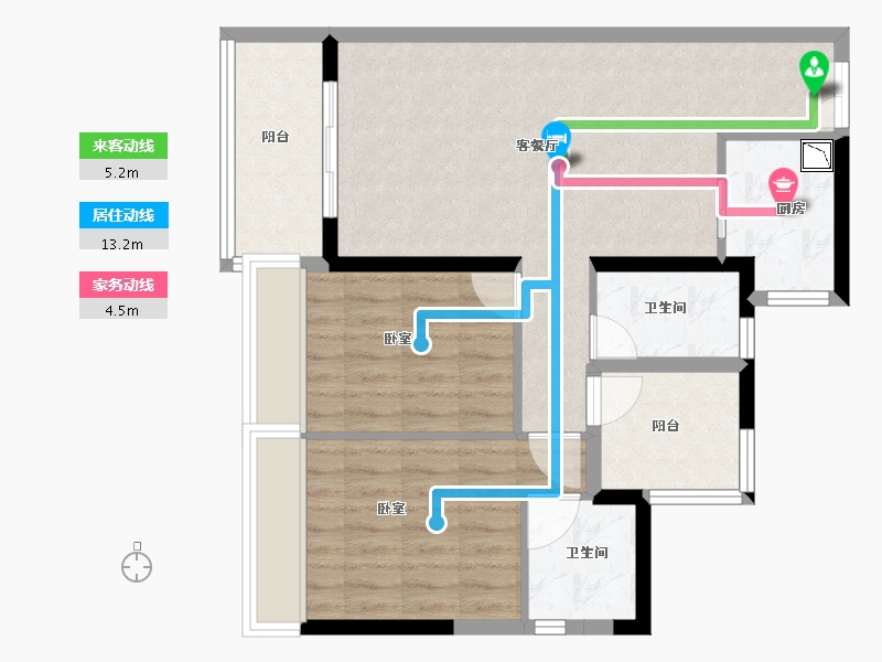 广东省-广州市-丰盛101-73.00-户型库-动静线