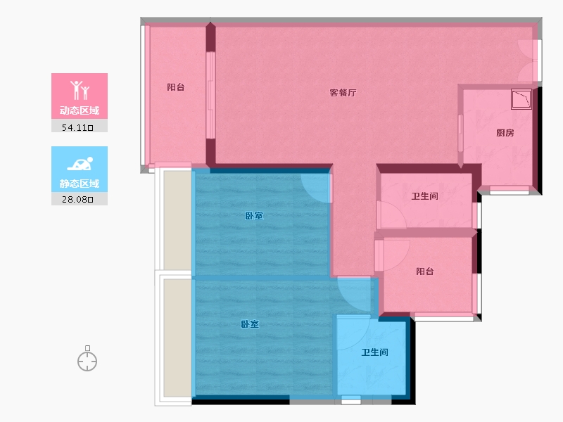 广东省-广州市-丰盛101-73.00-户型库-动静分区