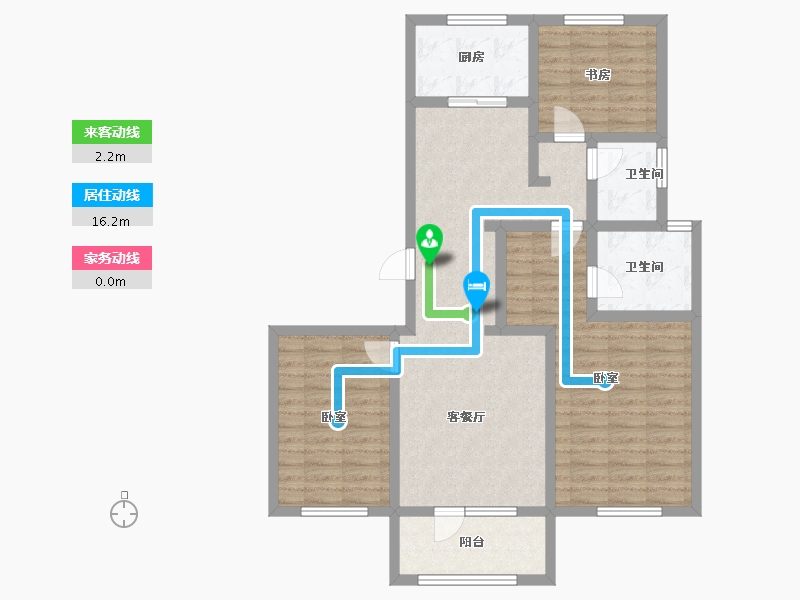 山东省-青岛市-金地锦宸-94.26-户型库-动静线