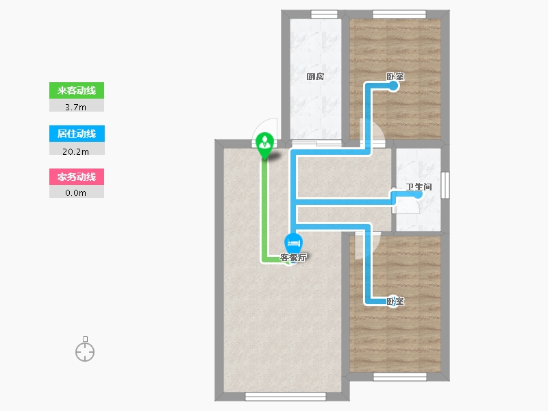 吉林省-长春市-万龙建阳府-61.58-户型库-动静线