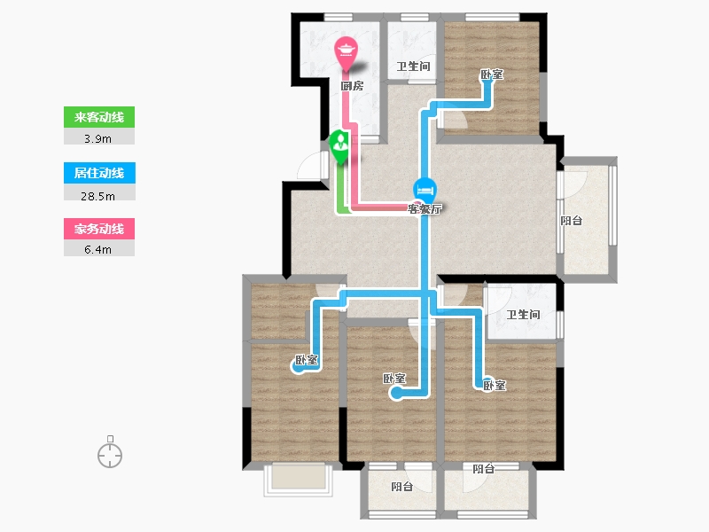 山东省-青岛市-广润熙悦-118.01-户型库-动静线