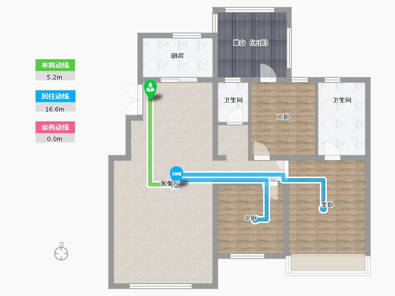 吉林省-长春市-高新君園-119.52-户型库-动静线