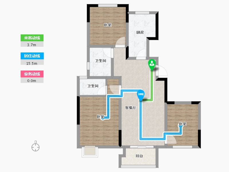 河南省-开封市-开封康桥九溪郡-99.00-户型库-动静线