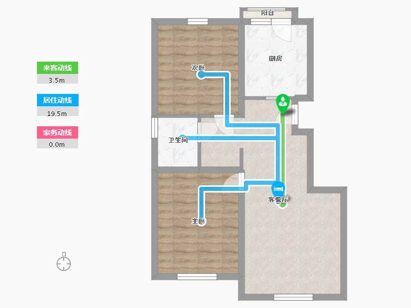 吉林省-长春市-豪邦四季经典荣域-61.27-户型库-动静线