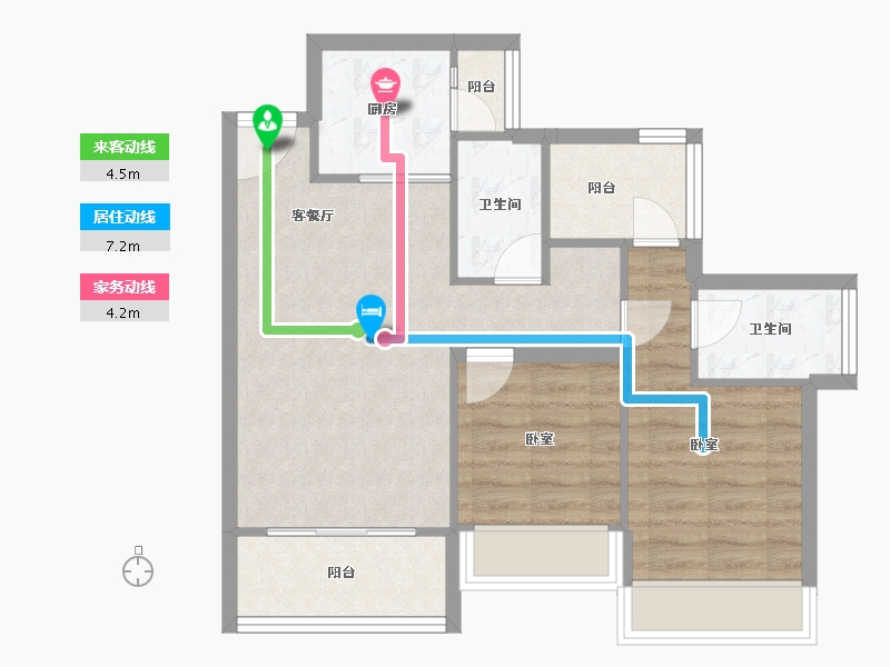 广东省-深圳市-颐翠名庭-65.48-户型库-动静线