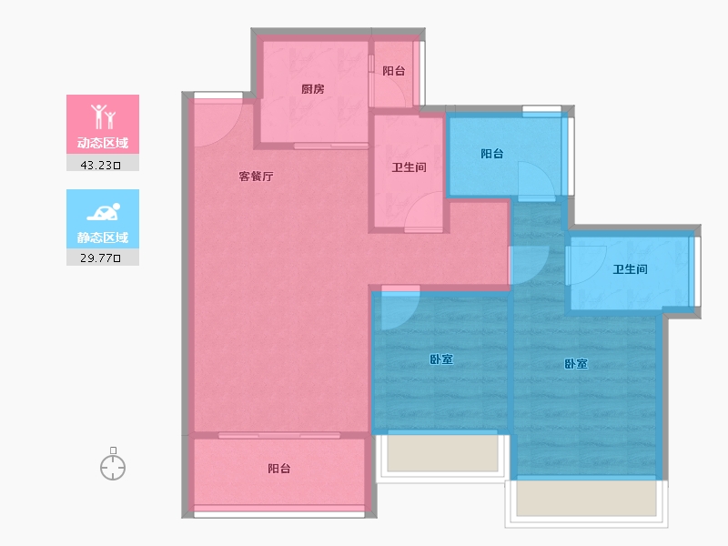 广东省-深圳市-颐翠名庭-65.48-户型库-动静分区