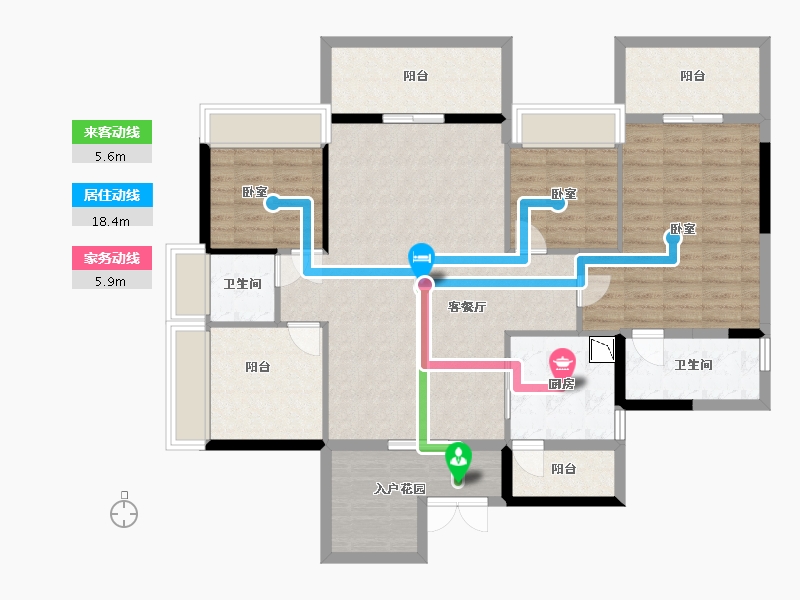 广东省-深圳市-深圳东星河丹堤-121.22-户型库-动静线