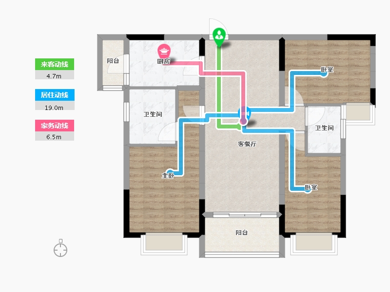 广东省-广州市-御湖山-96.01-户型库-动静线