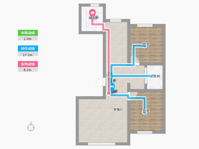 吉林省-长春市-吉盛碧海华庭·滟澜山-63.18-户型库-动静线