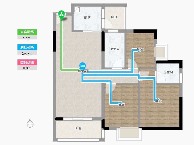 广东省-惠州市-海伦堡海伦虹-79.05-户型库-动静线