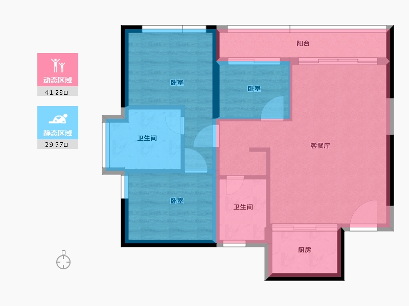 广东省-深圳市-特区建发乐府广场-63.17-户型库-动静分区