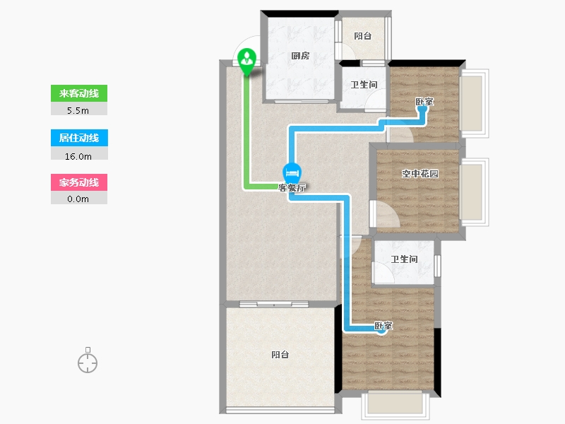 广东省-汕头市-凯顺丽园-99.31-户型库-动静线