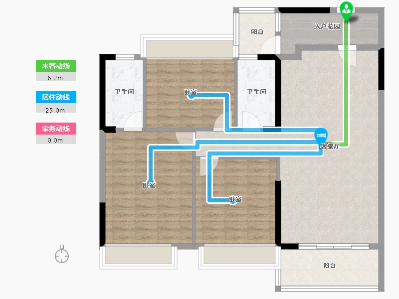 广东省-阳江市-泓基泓景苑-105.69-户型库-动静线