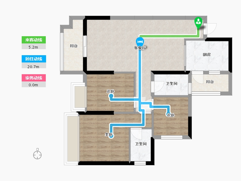 广东省-惠州市-海伦悦山居-78.86-户型库-动静线