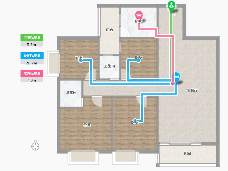 广东省-河源市-育茗.龙福家园-110.89-户型库-动静线