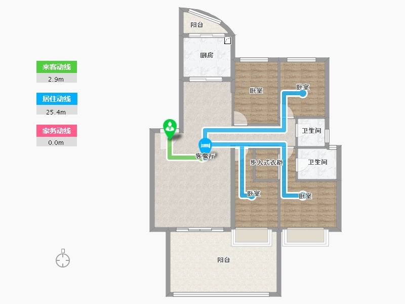 广东省-汕头市-天合名門豪庭南区-116.78-户型库-动静线