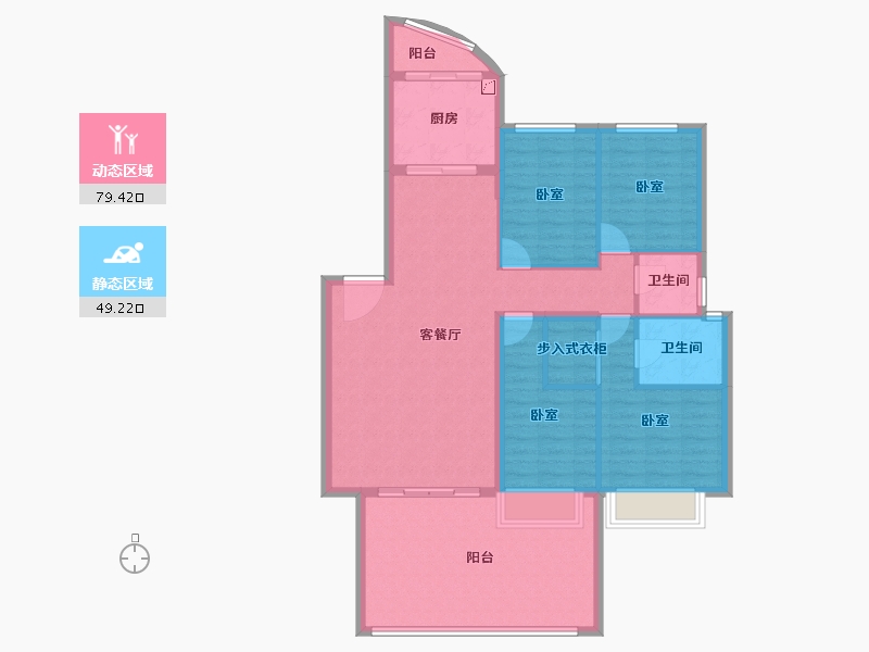 广东省-汕头市-天合名門豪庭南区-116.78-户型库-动静分区