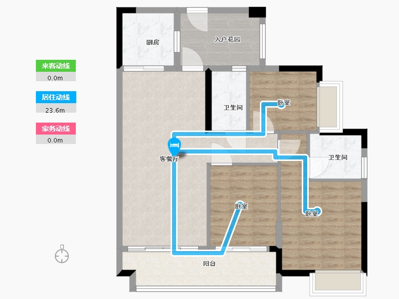 广东省-梅州市-珠光新城御景（丰顺）-92.00-户型库-动静线