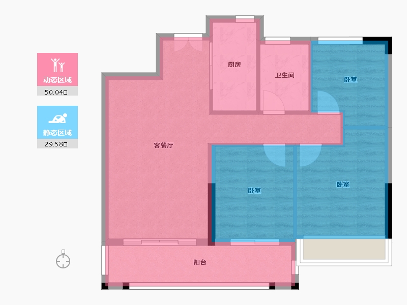 河南省-周口市-新城壹品-71.91-户型库-动静分区