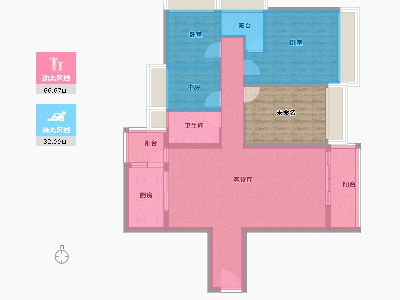 广东省-湛江市-雍豪园-100.98-户型库-动静分区