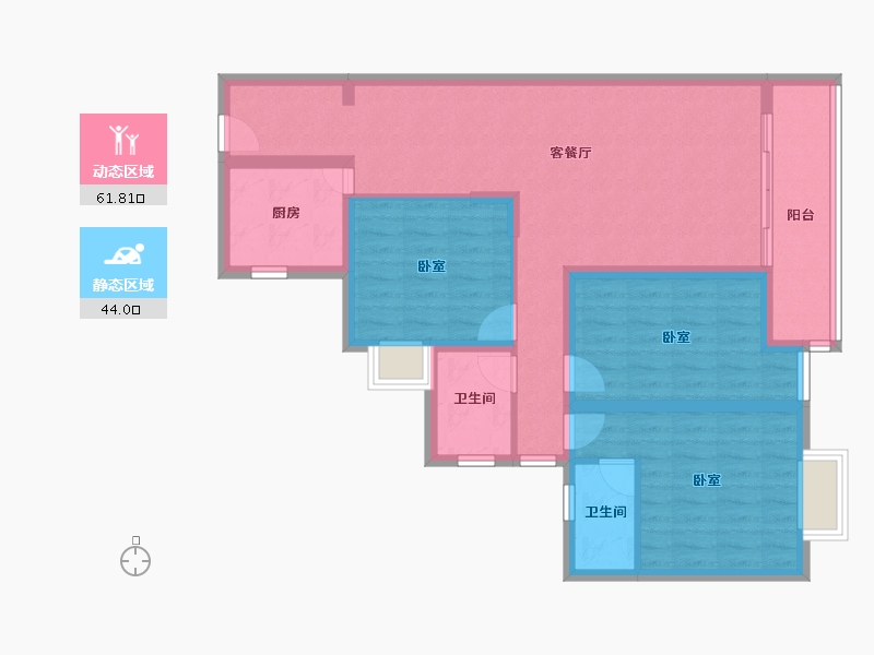 广东省-河源市-育茗.龙福家园-93.83-户型库-动静分区