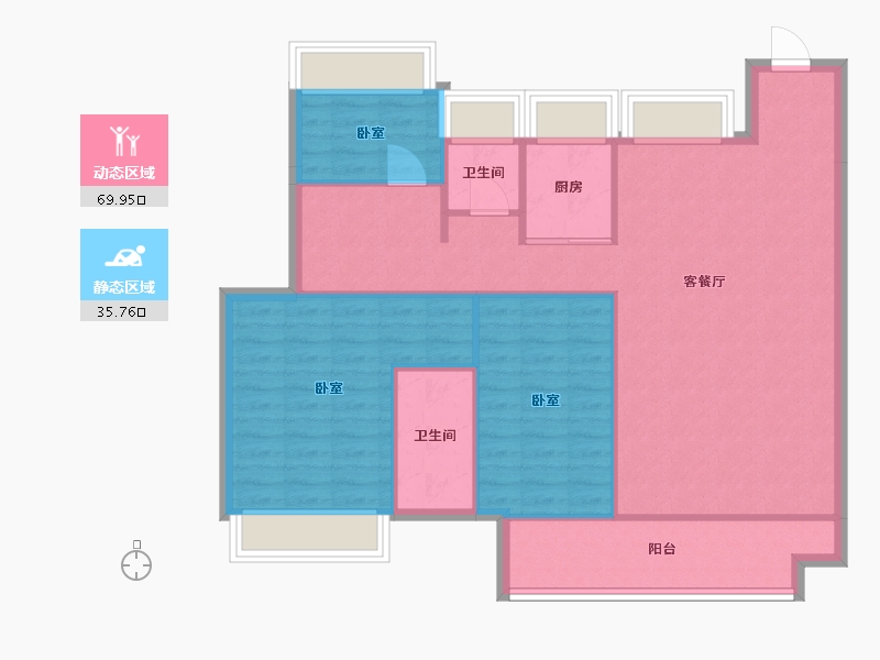 湖南省-常德市-旭辉国际新城-96.04-户型库-动静分区