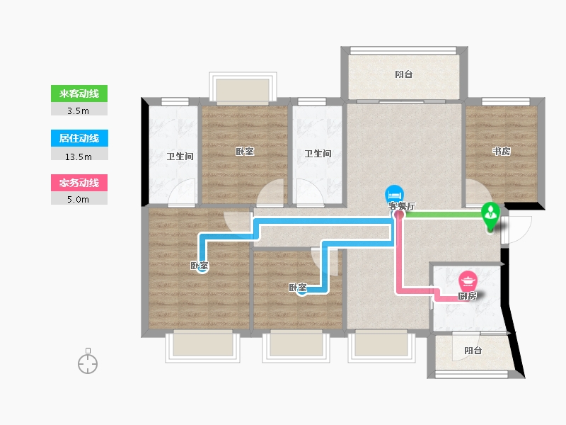 广东省-肇庆市-龙光玖龙湾-94.00-户型库-动静线