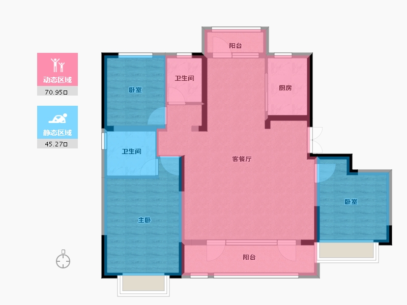 山东省-青岛市-苏荷东区-104.05-户型库-动静分区