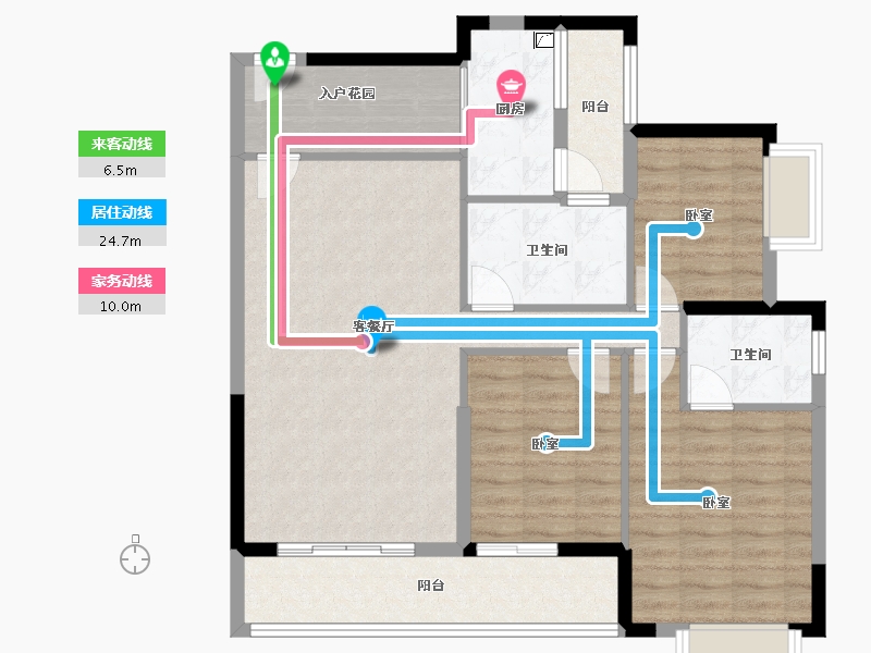 广东省-阳江市-领美生活广场-98.17-户型库-动静线