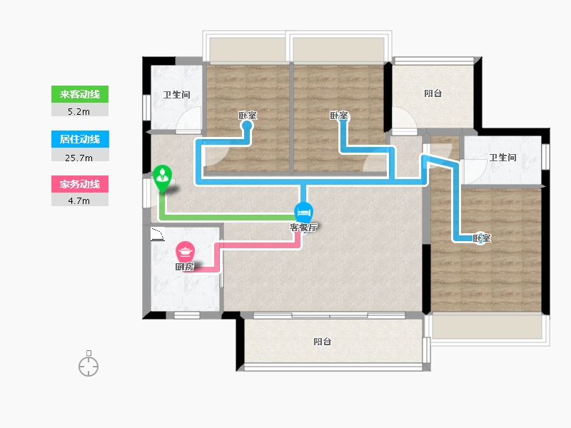 广东省-广州市-滨江首府-92.80-户型库-动静线