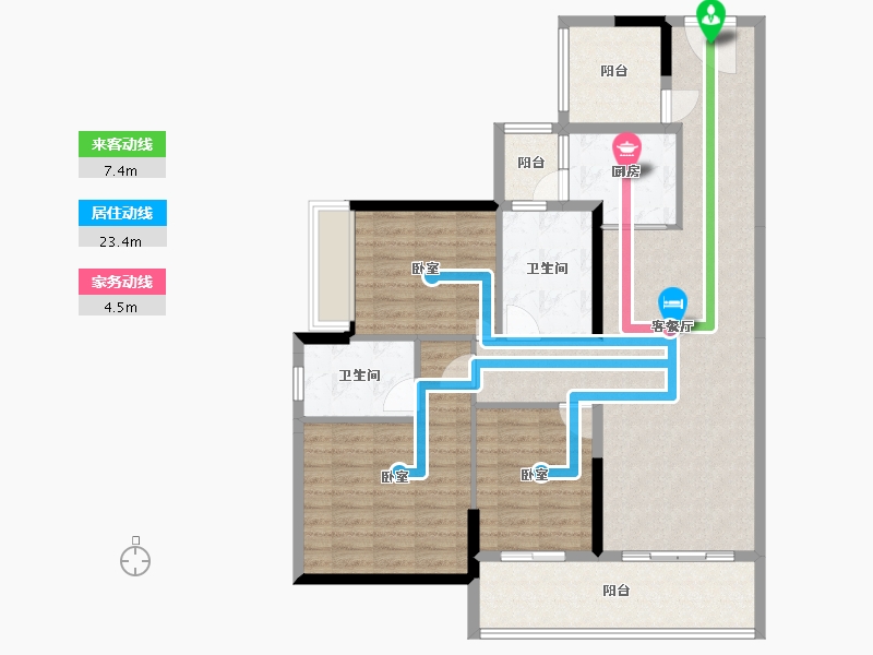 广东省-湛江市-裕达豪庭-109.44-户型库-动静线