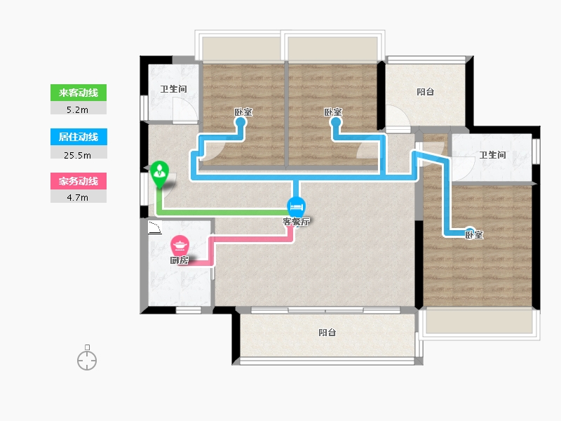 广东省-广州市-滨江首府-92.83-户型库-动静线