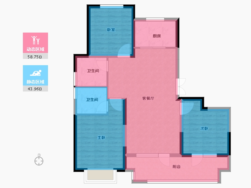 山东省-青岛市-苏荷东区-92.04-户型库-动静分区