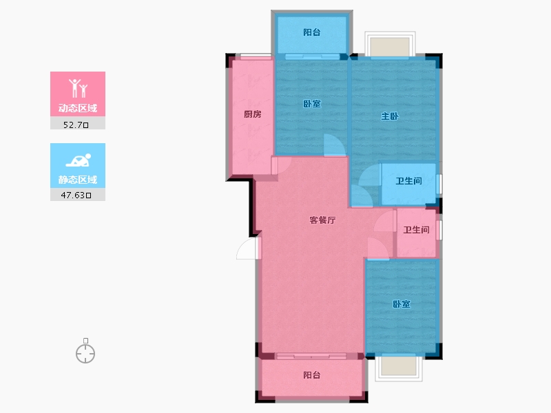 湖北省-武汉市-龙庭首府-91.51-户型库-动静分区