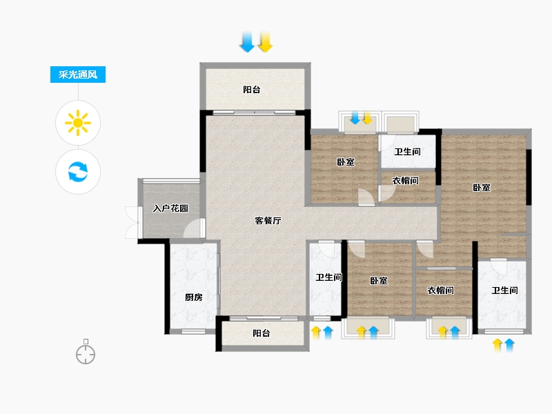 广东省-韶关市-沙湖天上虹-154.79-户型库-采光通风