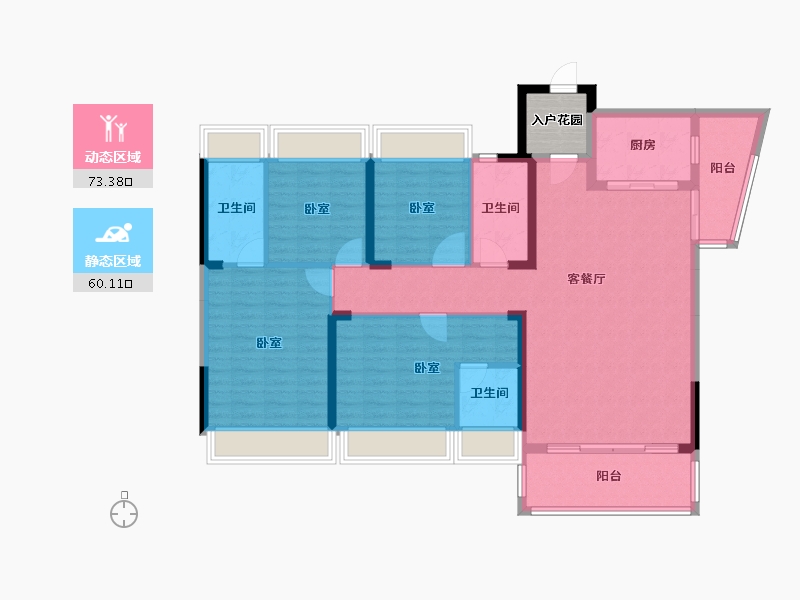 广东省-梅州市-御园江南-123.11-户型库-动静分区