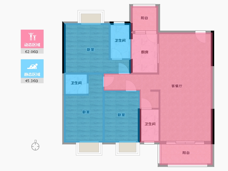 广东省-梅州市-锦绣湾-97.28-户型库-动静分区