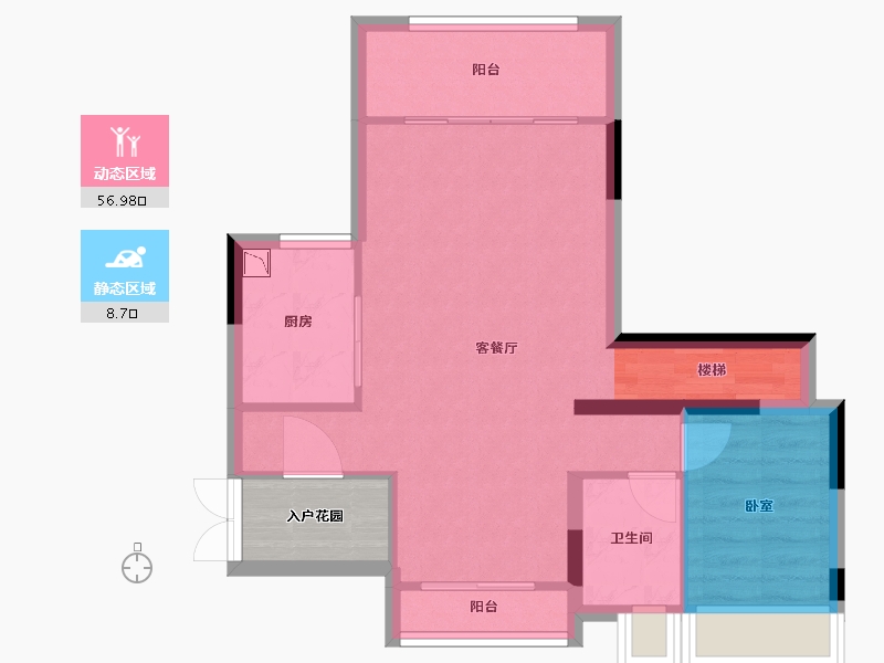 广东省-广州市-中国铁建花语岭南-62.28-户型库-动静分区