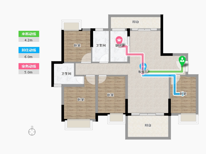 广东省-韶关市-江山壹品-112.96-户型库-动静线