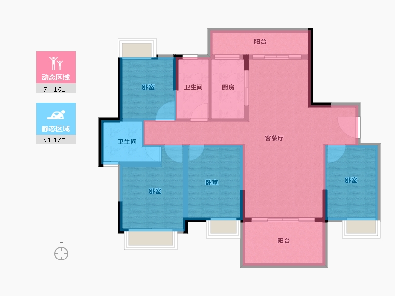 广东省-韶关市-江山壹品-112.96-户型库-动静分区