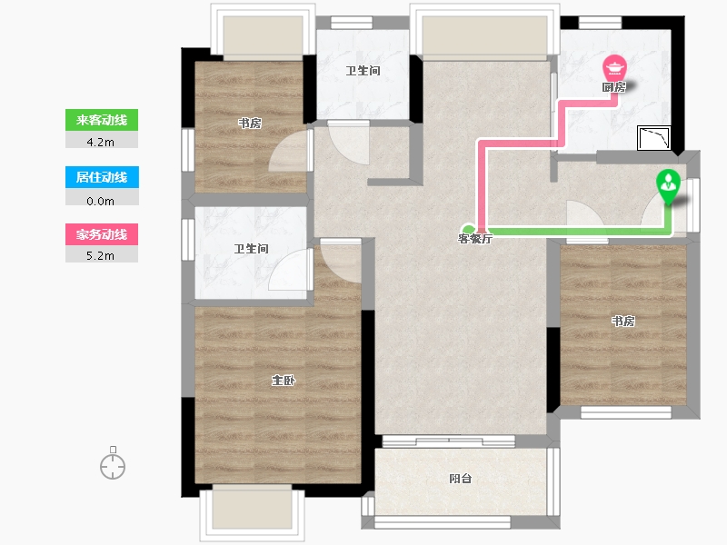 广东省-广州市-融创岚樾臺-69.16-户型库-动静线