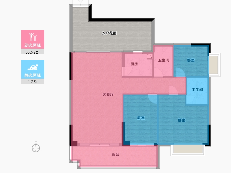 广东省-广州市-名城御景世嘉-116.65-户型库-动静分区