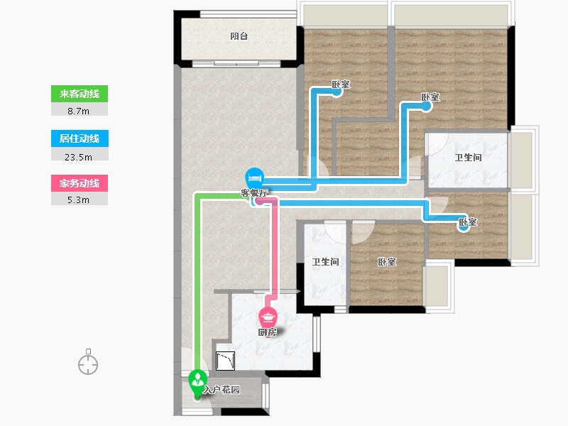 广东省-广州市-时代雁山湖（鹤山）-109.57-户型库-动静线