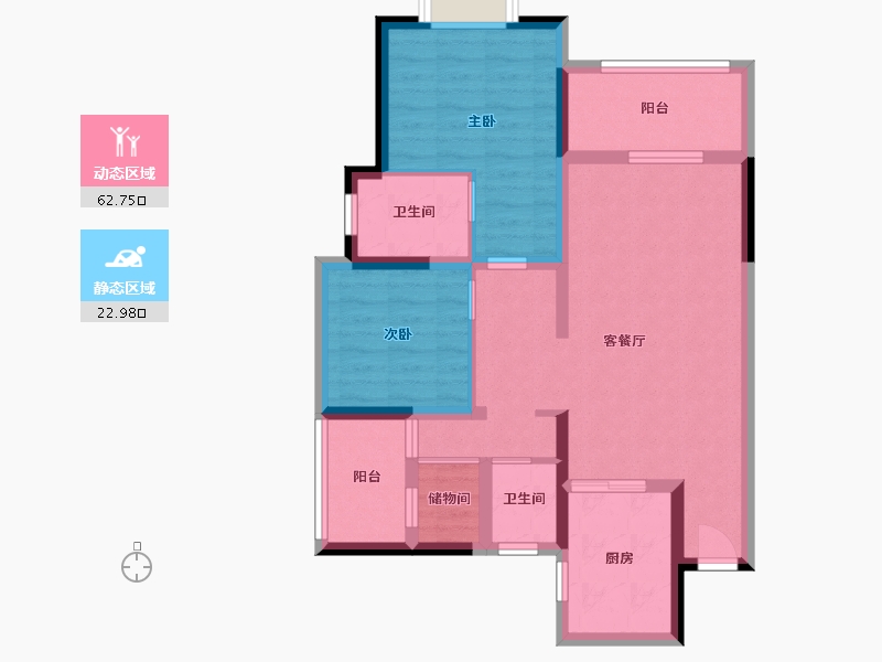 四川省-成都市-蜀州府-75.16-户型库-动静分区